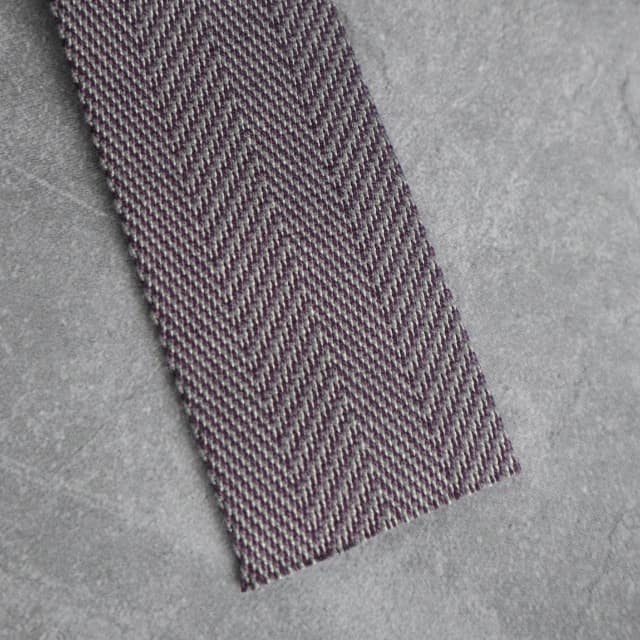 Gurtband Premium Fischgrät 40mm in Cabernet/Sandstone