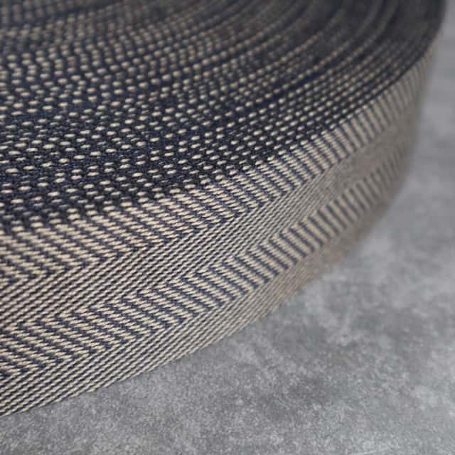 Gurtband Premium Fischgrät 40mm in Nocturnal/Sandstone