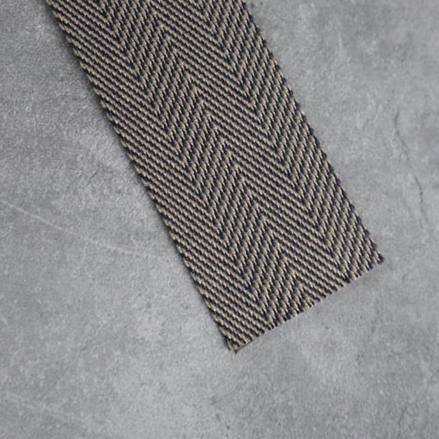 Gurtband Premium Fischgrät 40mm in Coffee Bean/ Mink