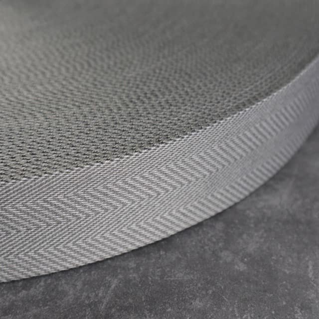 Gurtband Premium Fischgrät 40mm in Forest Ash/Mystic Grey