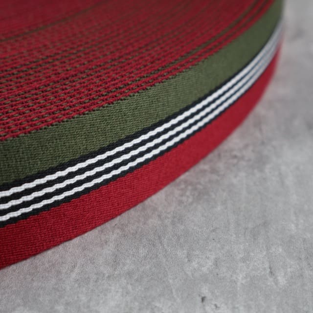 Gurtband Merchant and Mills 30mm - Dashing Forest/Cherry