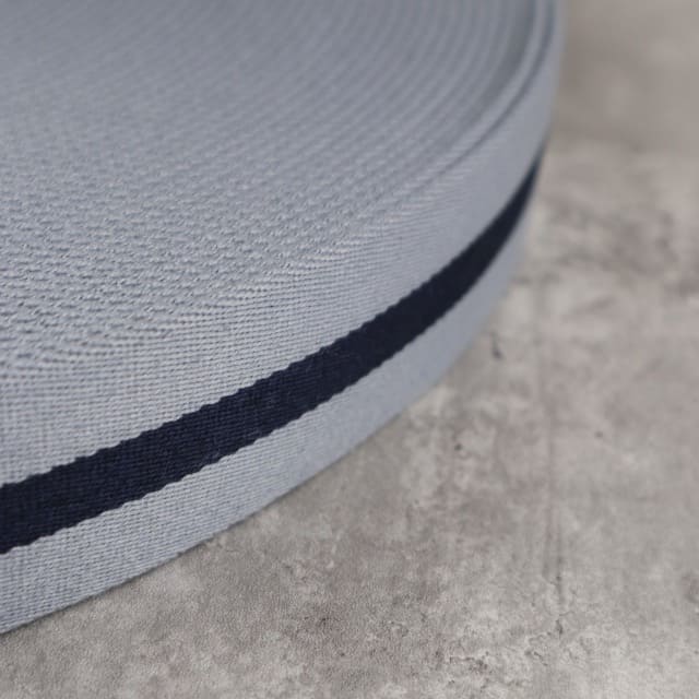 Gurtband Premium 40mm Stripe in Ash