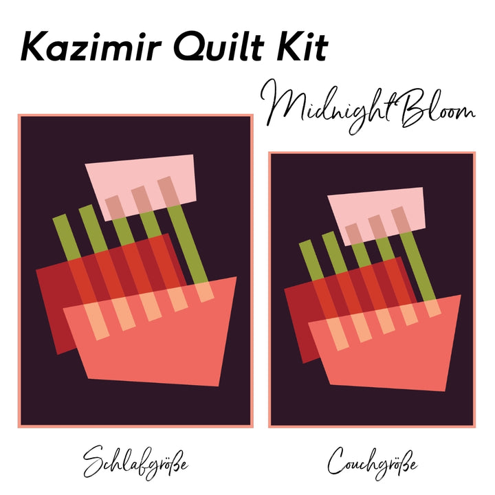 Kazimir Quilt Kit  Midnight Bloom- Schlafgröße - Rückseite D