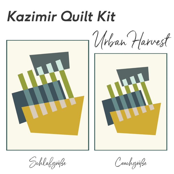 Kazimir Quilt Kit  Urban Harvest - Couchgröße - ohne Rückseite