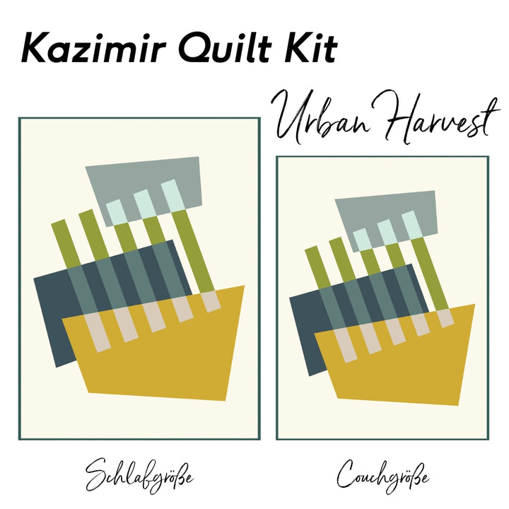 Kazimir Quilt Kit  Urban Harvest - Schlafgröße - Rückseite A