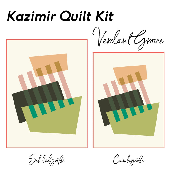 Kazimir Quilt Kit  Verdant Grove - Couchgröße - Rückseite B