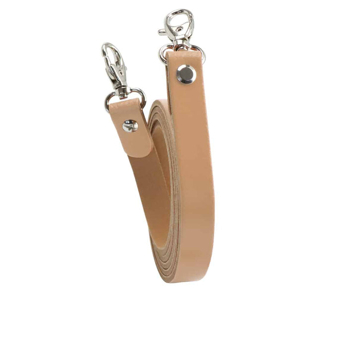 Miyako - Echtlederriemen 125cm mit Karabinern für Cross-Body in Sand