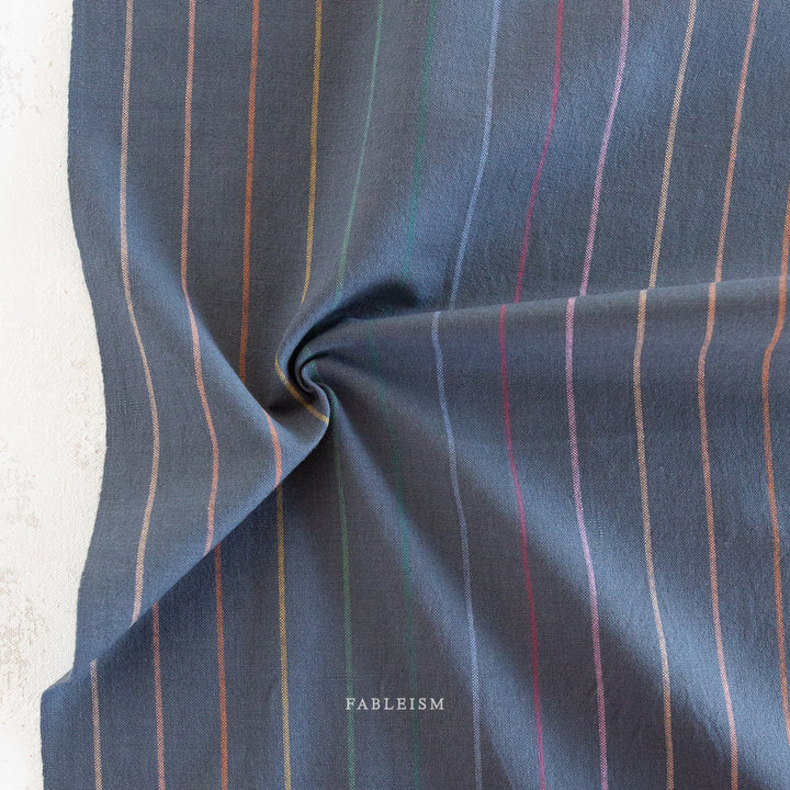 Fableism - Lucky Loom - Skinny Stripe in Dark Rainbow (beidseitig nutzbar)