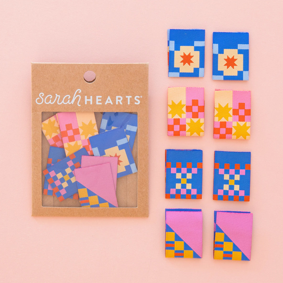 Webetiketten von Sarah Hearts: TCJ Star Twist Multipack (8 Stück)