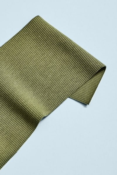 Mind the Maker Organic 2x1 Rib in Olive Green