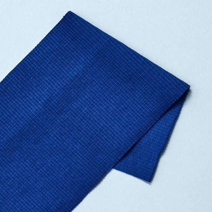 Mind the Maker Organic 2x1 Rib in Intense Blue - Reststück 120cm