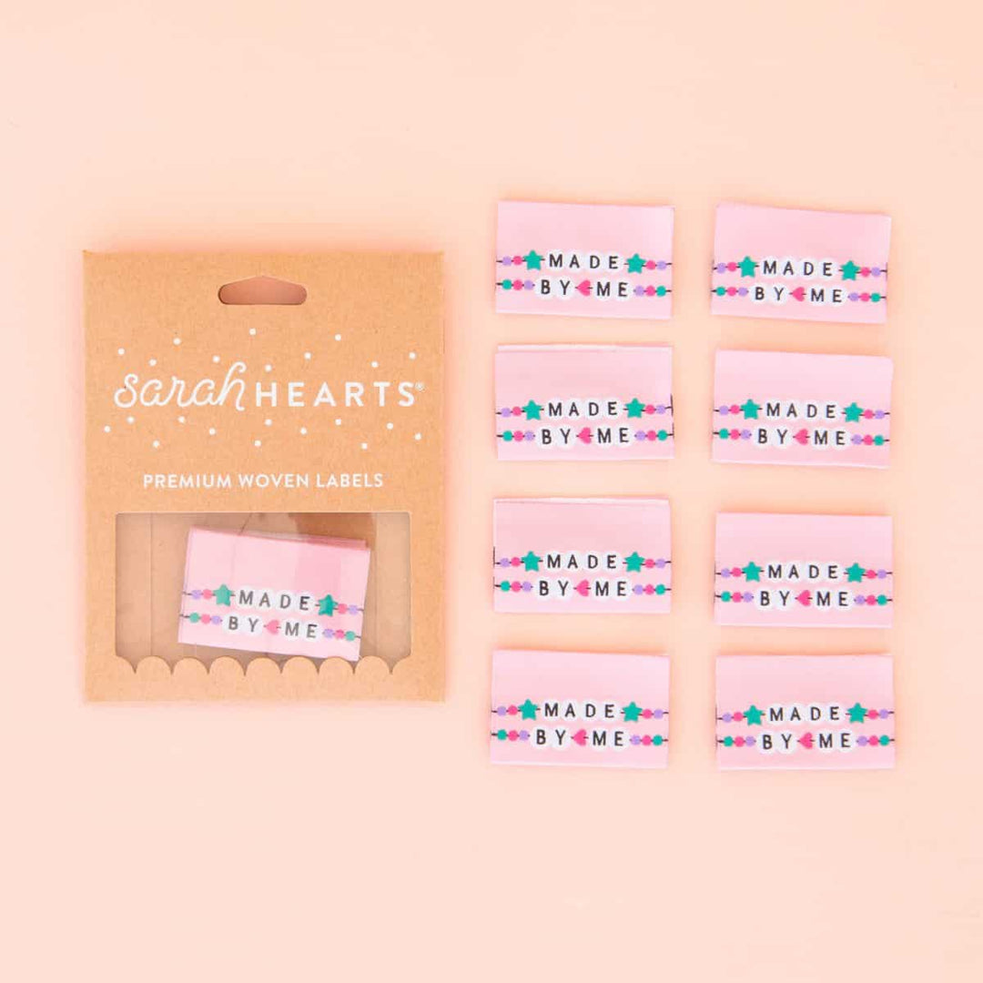 Webetiketten von Sarah Hearts: Made by Me Friendship Bracelet (8 Stück)