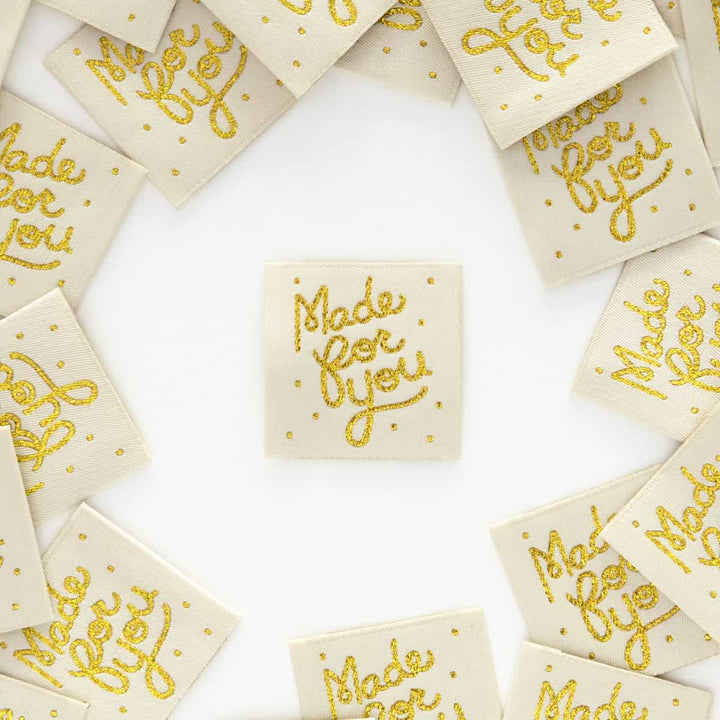 Webetiketten von Sarah Hearts: Made for You Gold (8 Stück)