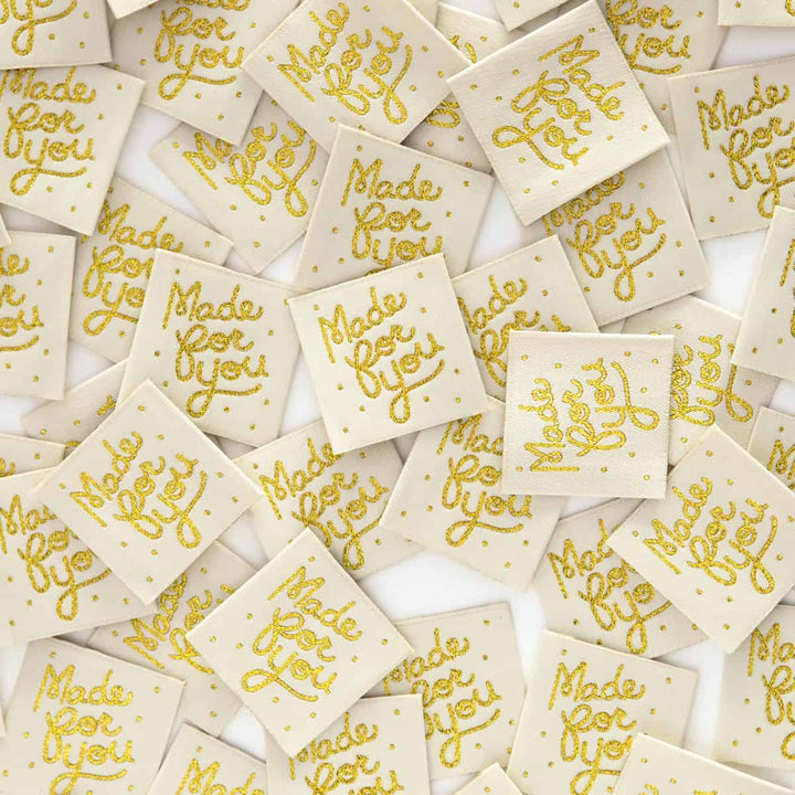 Webetiketten von Sarah Hearts: Made for You Gold (8 Stück)