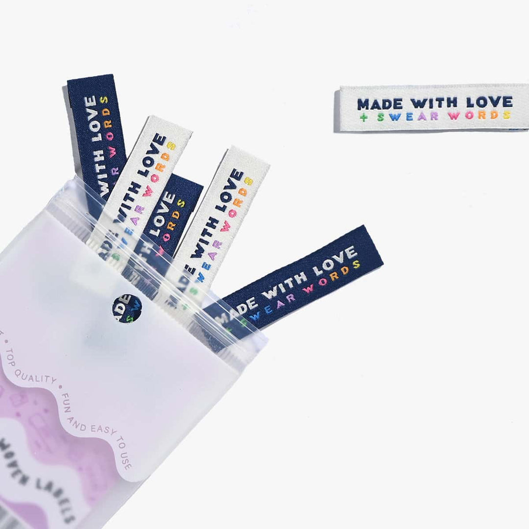 Webetiketten von Kylie and the Machine: Made with Love &amp;amp; Swear Words (6 Stück)