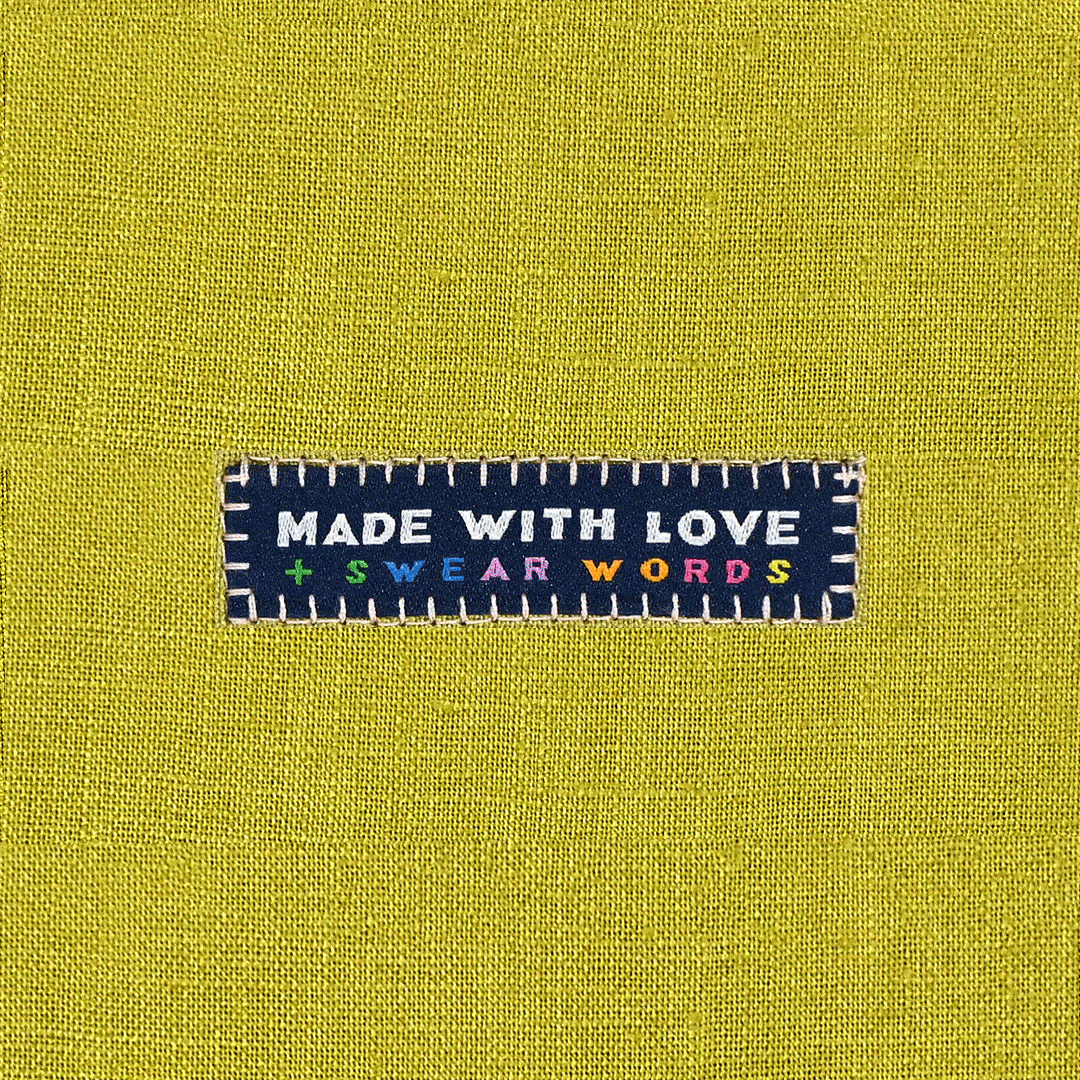 Webetiketten von Kylie and the Machine: Made with Love &amp;amp; Swear Words (6 Stück)