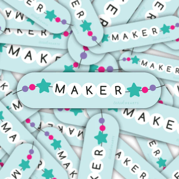 Sticker von Sarah Hearts: Maker Friendship Bracelet