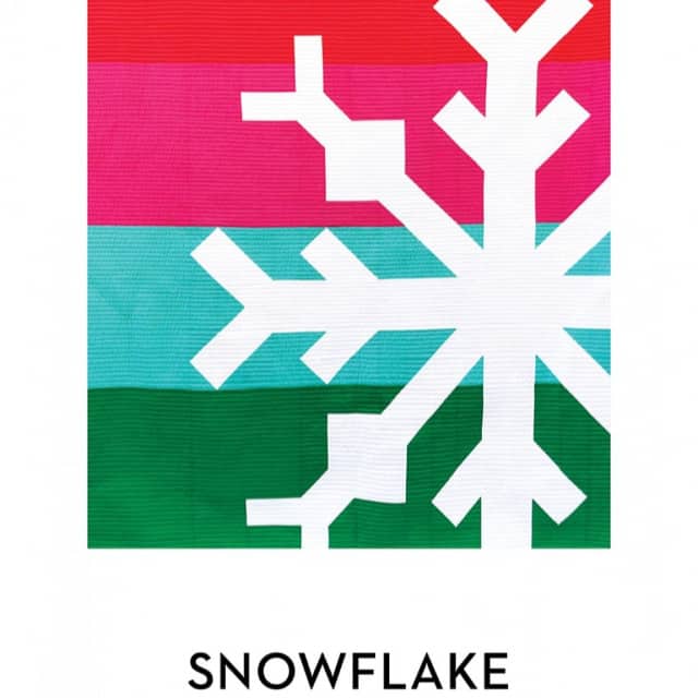 Quilt-Schnittmuster "Snowflake" Modern Handcraft (englisch)