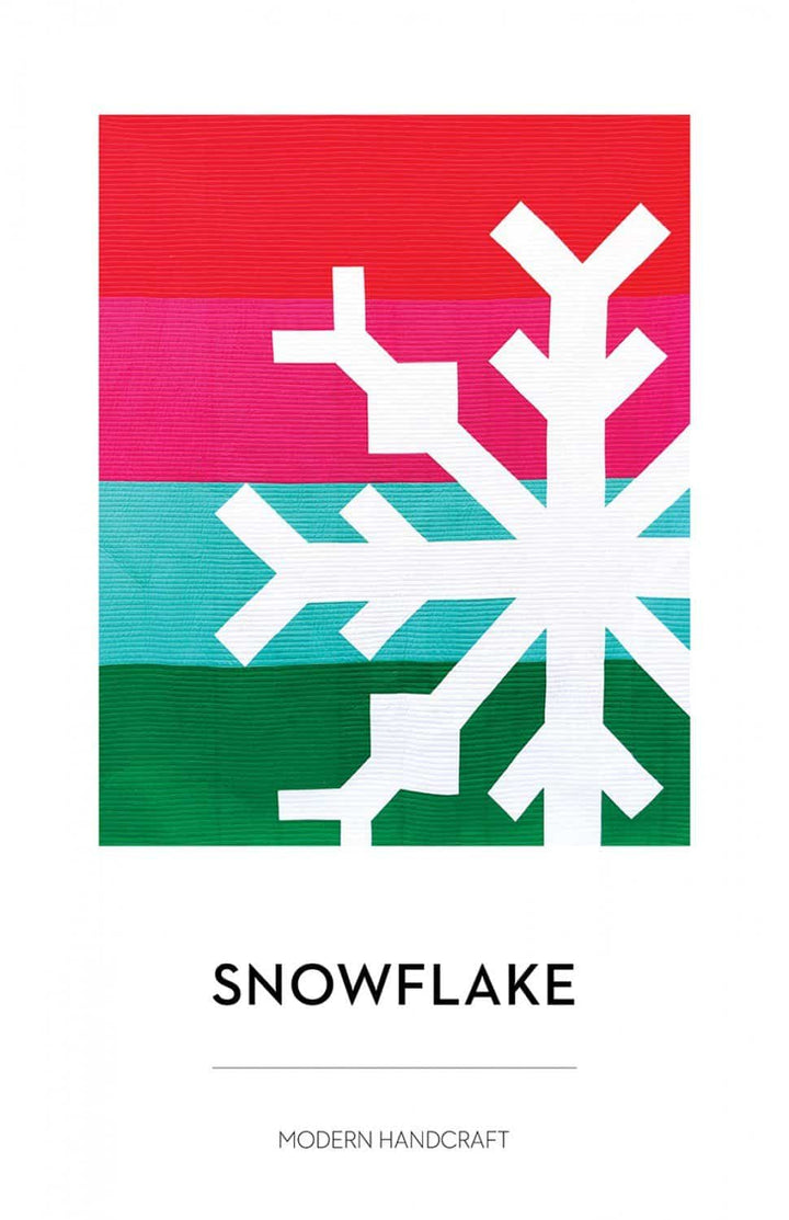 Quilt-Schnittmuster "Snowflake" Modern Handcraft (englisch)