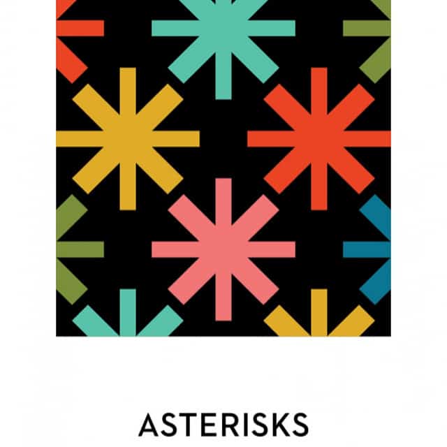 Quilt-Schnittmuster "Asterisks" Modern Handcraft (englisch)