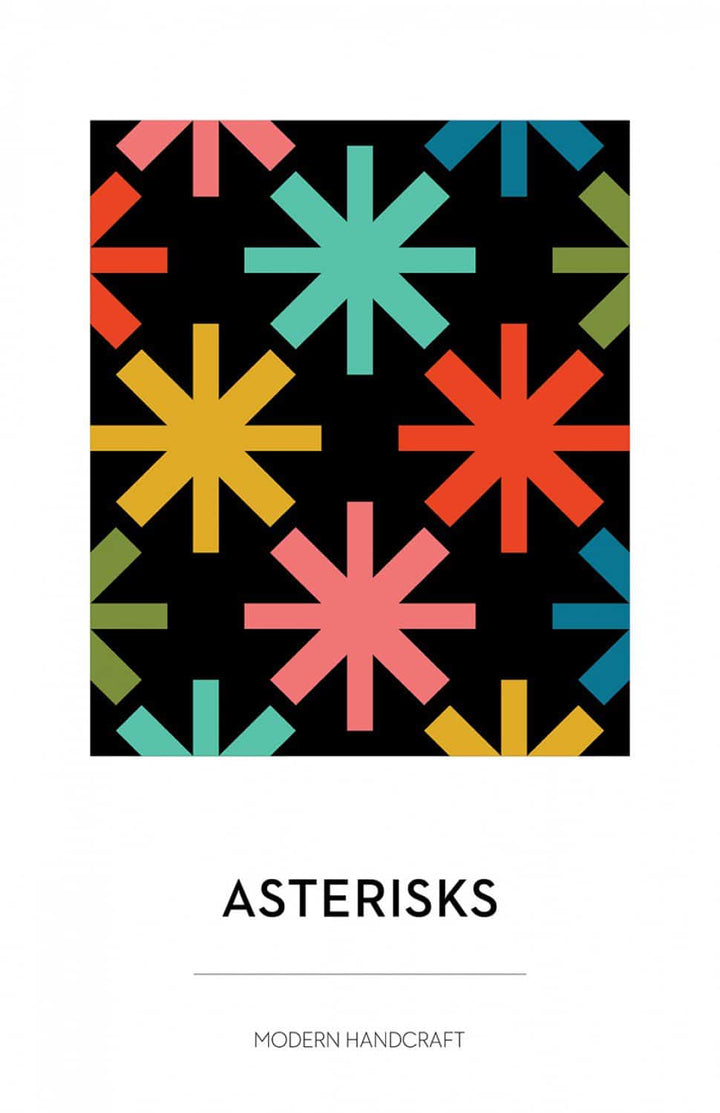 Quilt-Schnittmuster "Asterisks" Modern Handcraft (englisch)