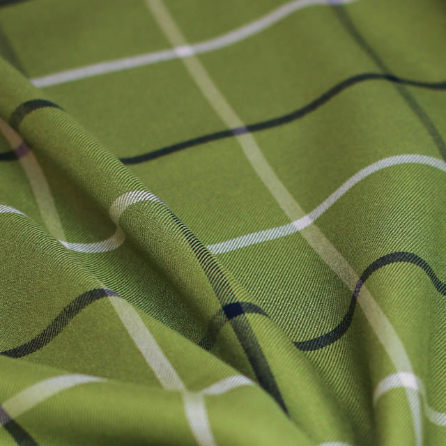 MeetMilk Tino Grid in Trea Green (Viskose)