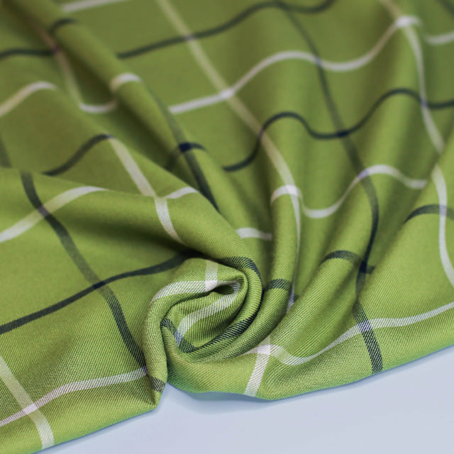 MeetMilk Tino Grid in Trea Green (Viskose)