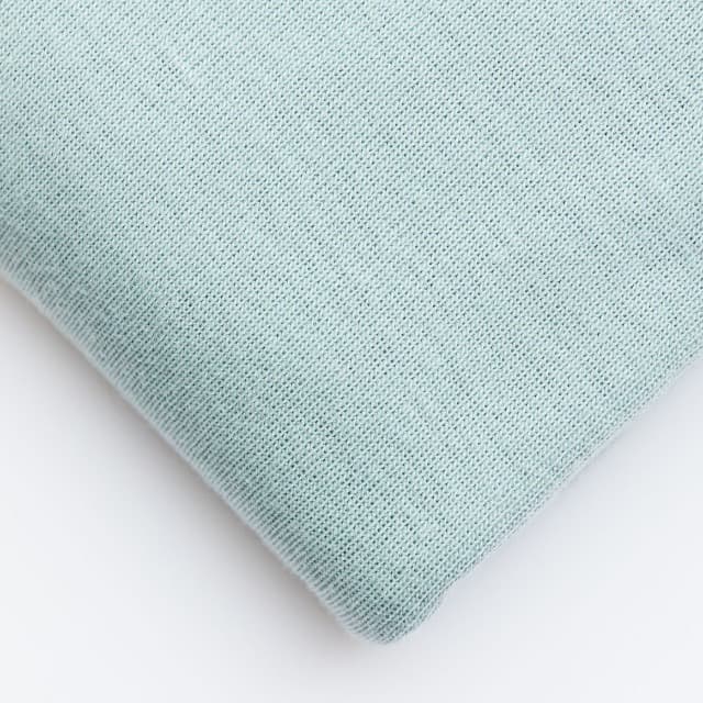MeetMilk TENCEL Fine Rib Jersey in Blue Mist - Reststück 1,1m