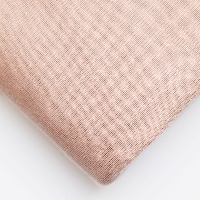 MeetMilk TENCEL Fine Rib Jersey in Powder Pink - Reststück 1,8m