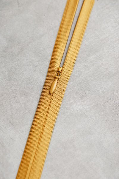 MeetMILK - nahtverdeckter Reißverschluss - Invisible Zipper 60cm in Amber
