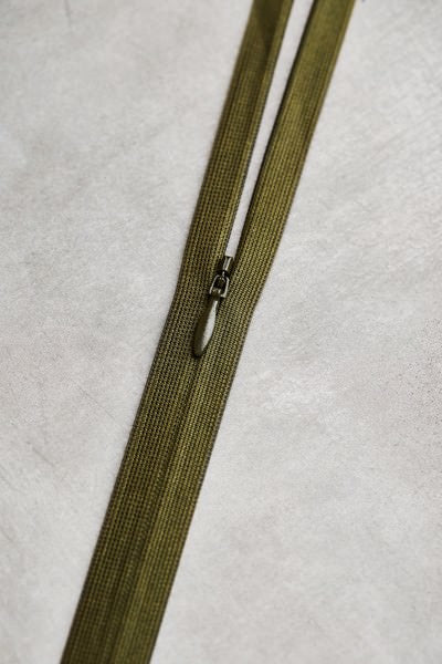 MeetMILK - nahtverdeckter Reißverschluss - Invisible Zipper 60cm in Khaki