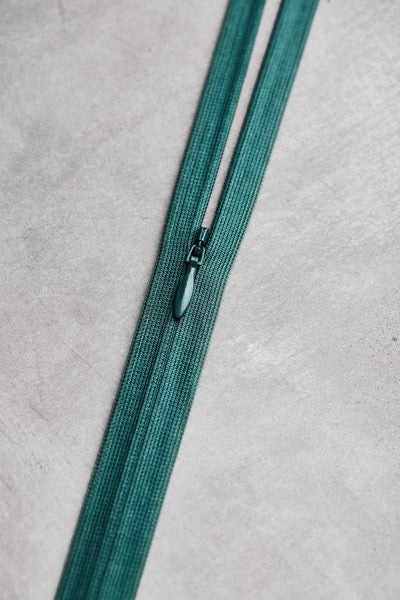 MeetMILK - nahtverdeckter Reißverschluss - Invisible Zipper 60cm in Emerald