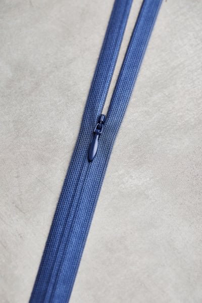 MeetMILK - nahtverdeckter Reißverschluss - Invisible Zipper 60cm in Lapis