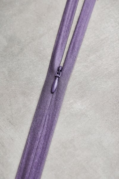 MeetMILK - nahtverdeckter Reißverschluss - Invisible Zipper 60cm in Mauve