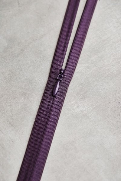 MeetMILK - nahtverdeckter Reißverschluss - Invisible Zipper 60cm in Purple Night