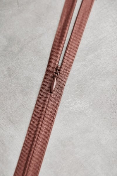 MeetMILK - nahtverdeckter Reißverschluss - Invisible Zipper 60cm in Old Rose
