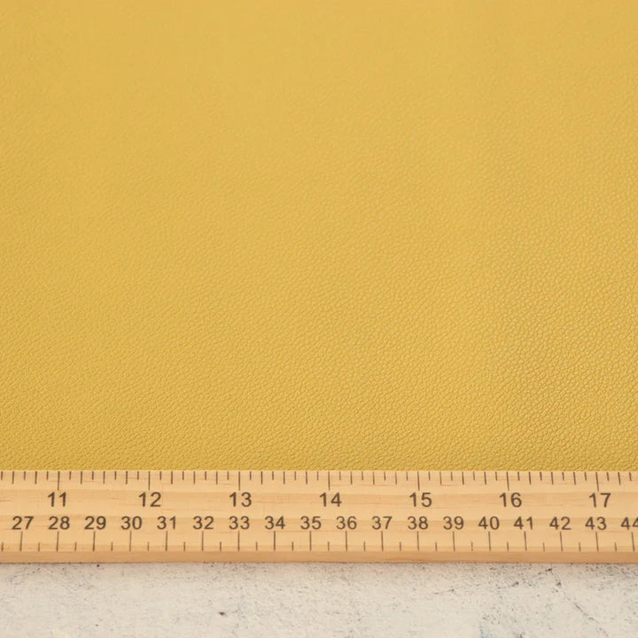 Kunstleder Pebble in Mustard / Senfgelb