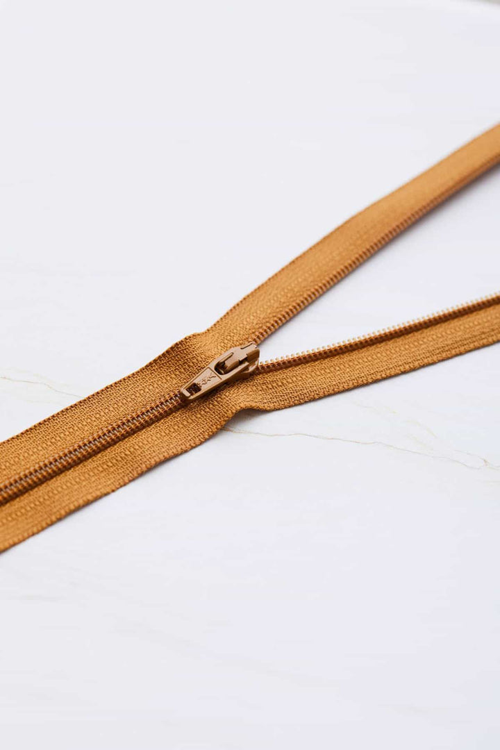 Mind the Maker - Spiralreißverschluss- 18cm in Gold