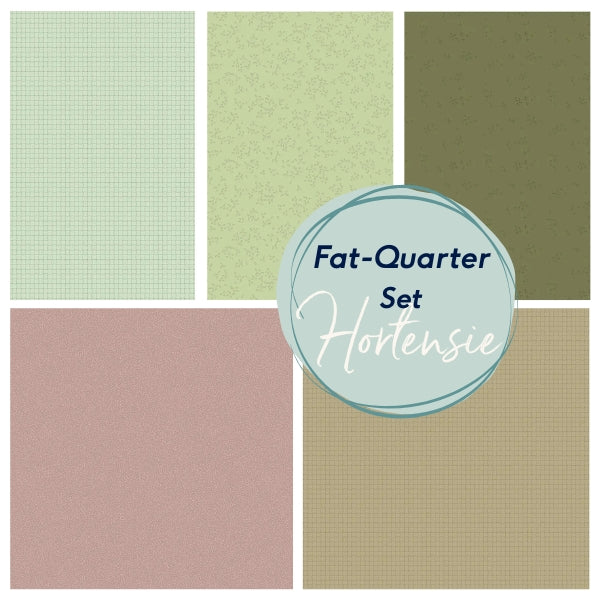 Windham Fabrics - Whistler Studios - Nature Study 2.0  - Fat Quarter Set "Hortensie" (5teilig)