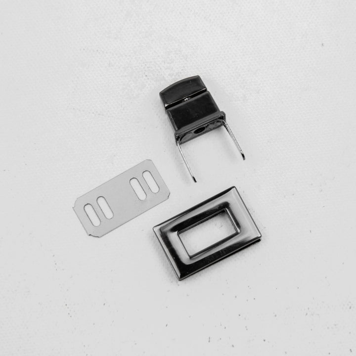Steckschloss "Norderney" in Gunmetal (26,5mm breit)