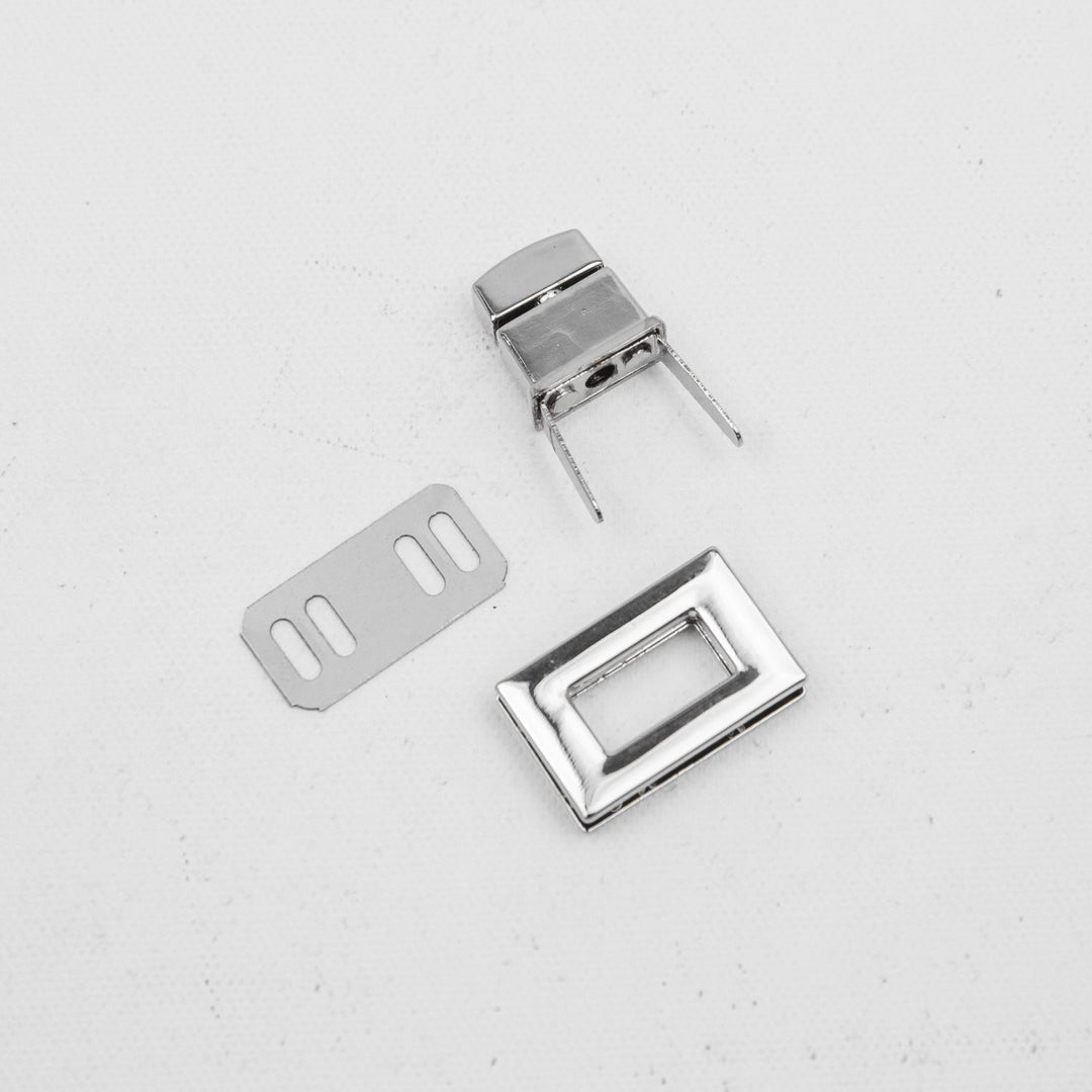 Steckschloss "Norderney" in Nickel (26,5mm breit)