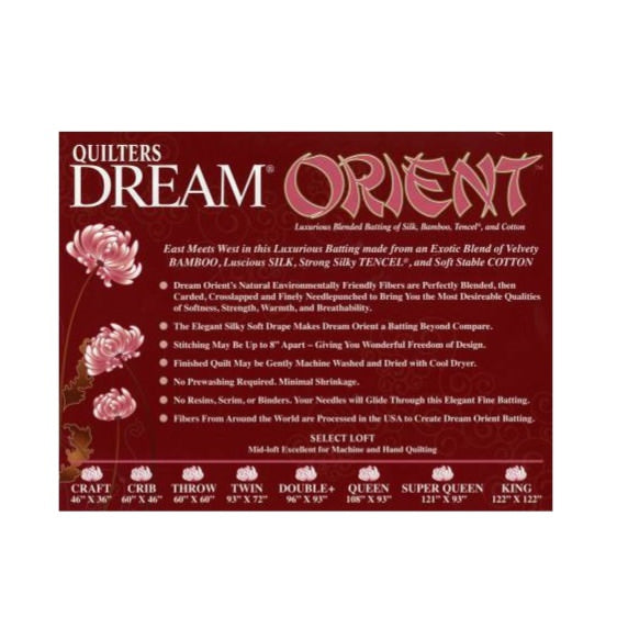 Quilters Dream Orient Select, Vlies aus Seide, Bambus, Tencel und Baumwolle - Super Queen Size (93X122 Inch abgepackt)