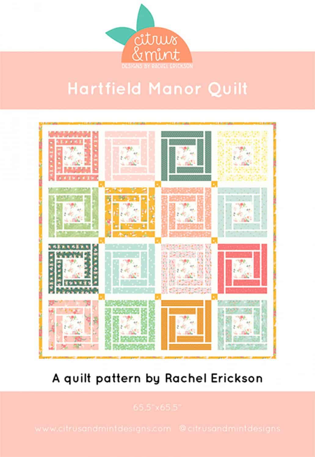 Papier-Schnittmuster "Hartfield Manor Quilt" (englisch)
