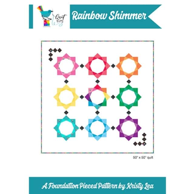 Riley Blake-Papierschnittmuster Quilt "Rainbow Shimmer" von Lea Kristy (englisch)