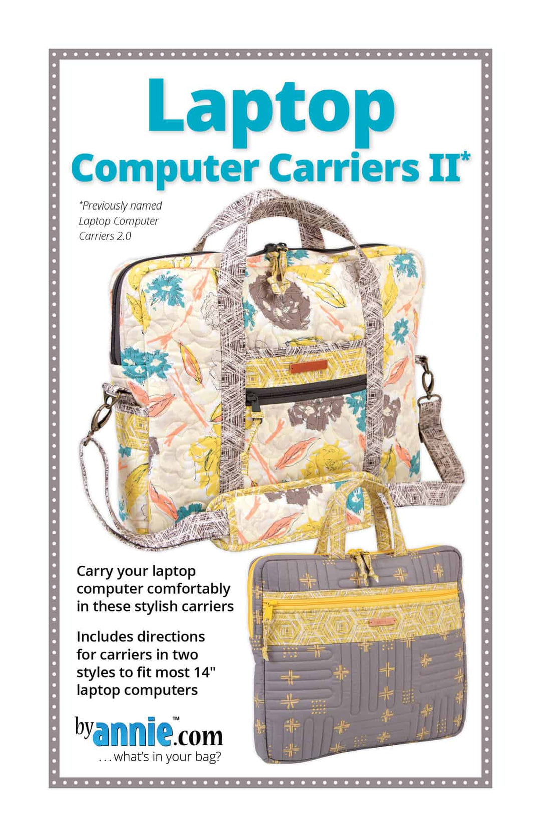 Schnittmuster by Annie "Laptop Computer Carriers 2.0" (englisch)