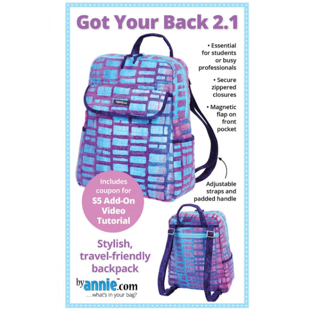 Schnittmuster by Annie "Got Your Back 2.1" (englisch)