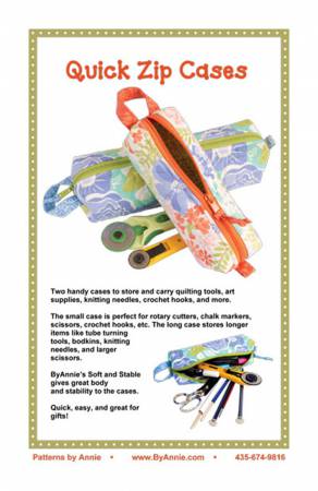 Schnittmuster by Annie "Quick Zip Cases" (englisch)