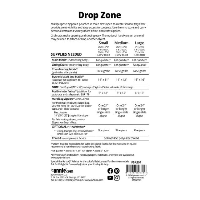 Schnittmuster by Annie "Drop Zone" (englisch)
