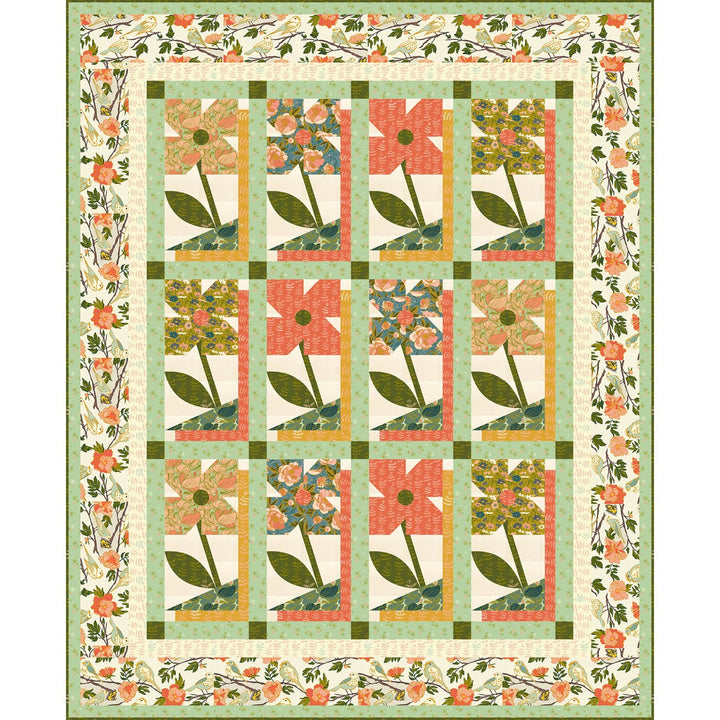 Windham Fabrics - Jennifer Moore/Monaluna - Lush Life - Birds of a Feather in Ivory