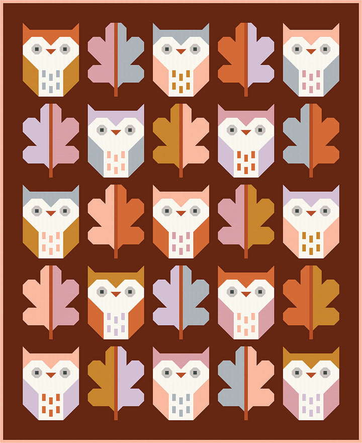 Schnittmuster Quilt "Night Owl Quilt Pattern" (Englisch)